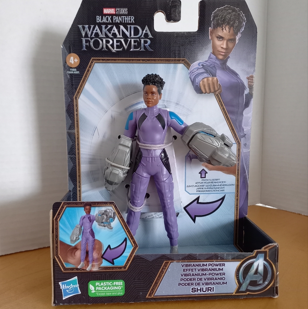 Marvel Wakanda Forever shuri new 6" action figure vibrainium power black panther